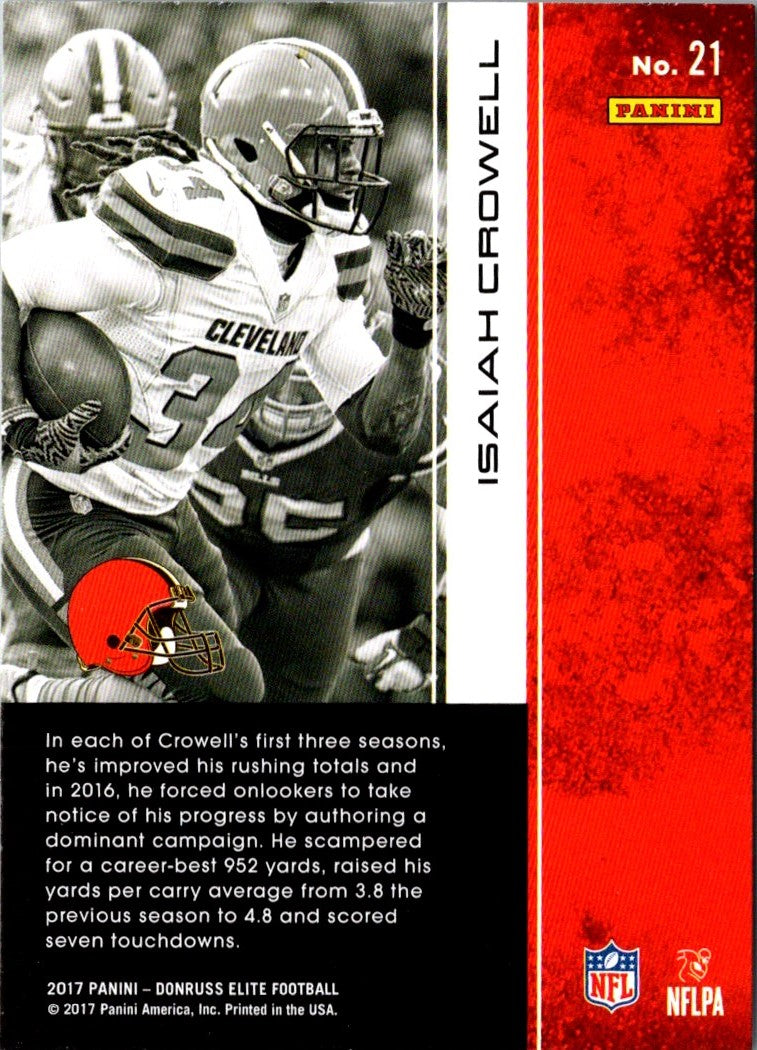 2017 Donruss Elite Isaiah Crowell