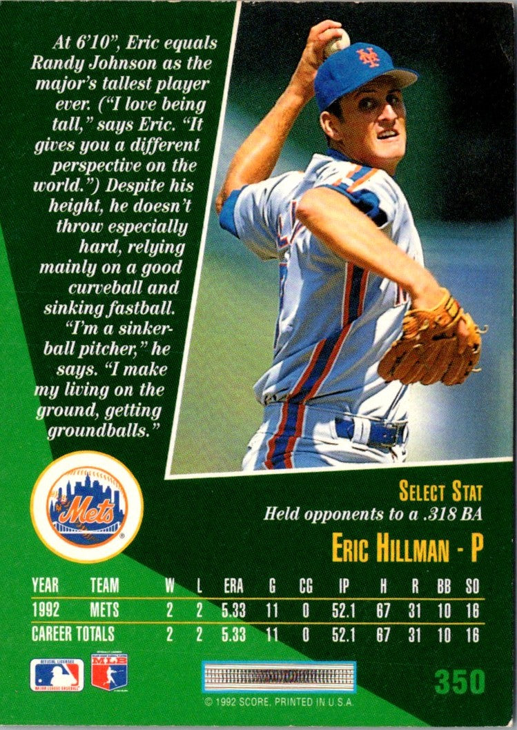 1993 Select Eric Hillman
