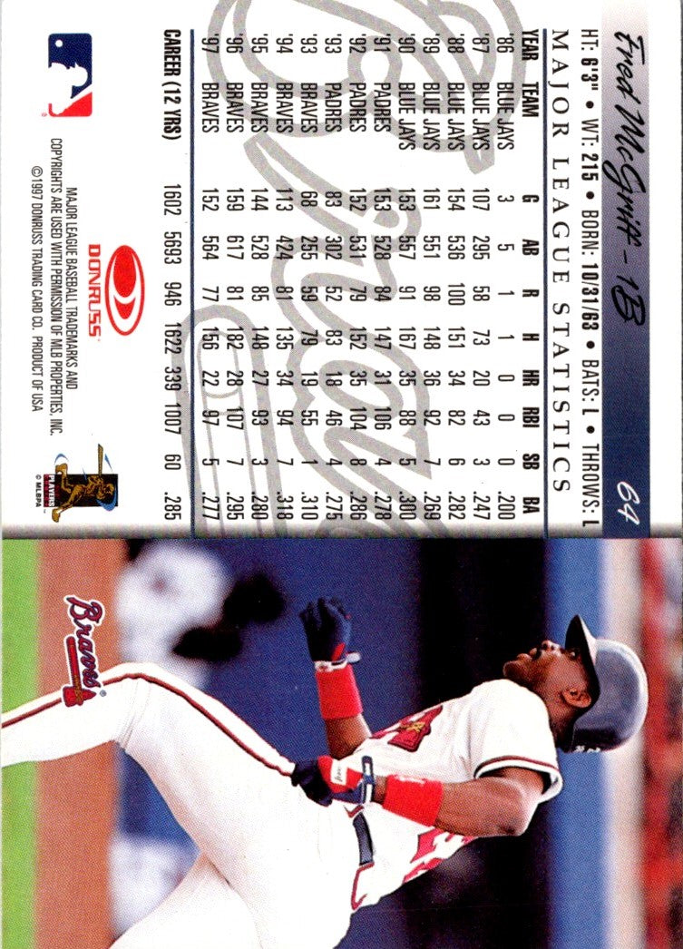 1998 Donruss Fred McGriff