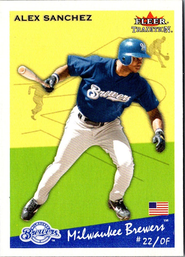 2002 Fleer Tradition Update Alex Sanchez #U207