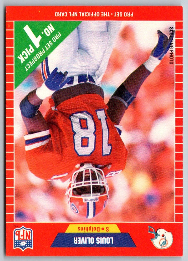 1989 Pro Set Louis Oliver #501 Rookie