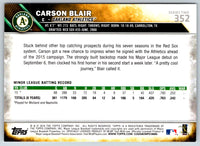 2016 Topps Carson Blair #352 Rookie