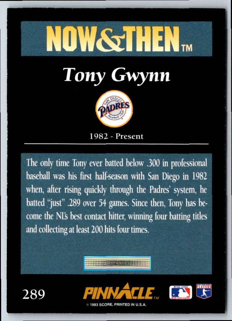 1993 Pinnacle Tony Gwynn