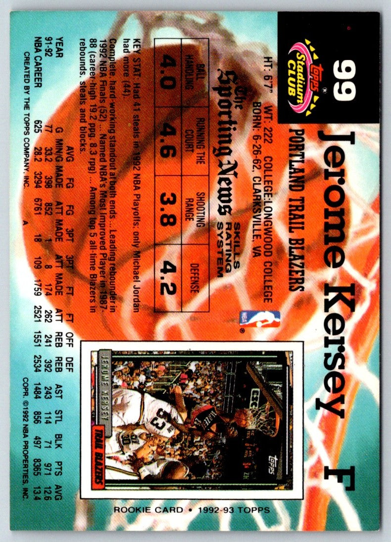 1992 Stadium Club Jerome Kersey