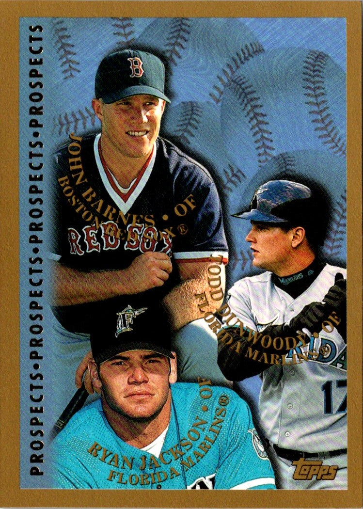 1998 Topps John Barnes/Ryan Jackson/Todd Dunwoody