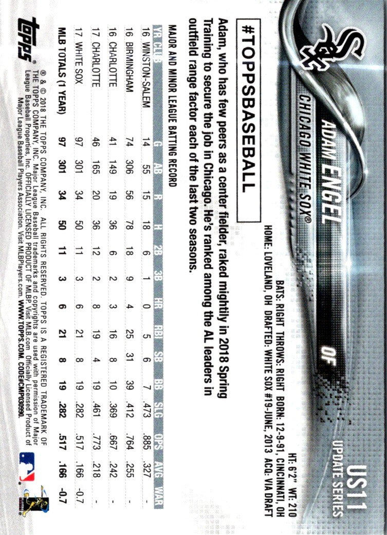2018 Topps Update Adam Engel