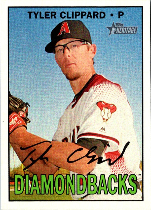 2016 Topps Heritage Red Backs Tyler Clippard #551