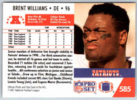 1990 Proset Brent Williams #585