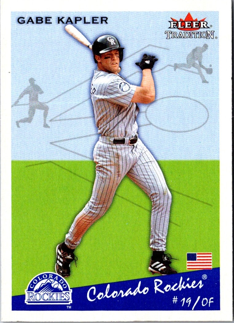 2002 Fleer Tradition Update Gabe Kapler