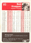 1985 Fleer Bob Knepper