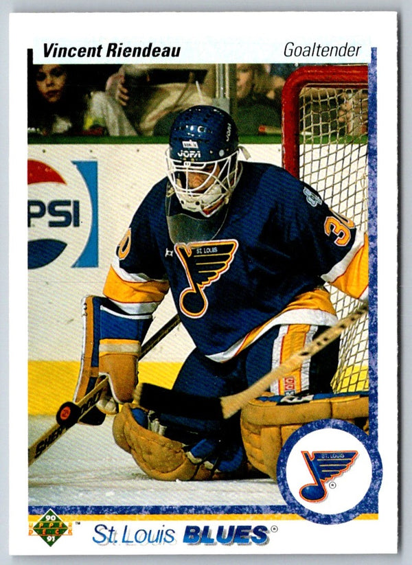 1990 Upper Deck Vincent Riendeau #152 Rookie