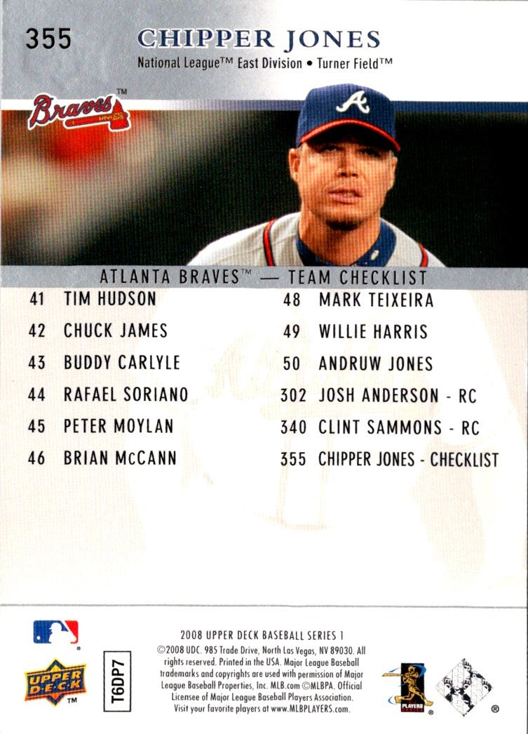 2008 Upper Deck Chipper Jones