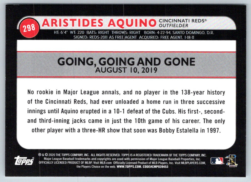 2020 Topps Big League Aristides Aquino