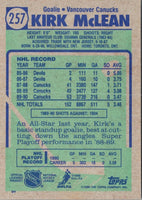 1990 Topps Kirk McLean #257