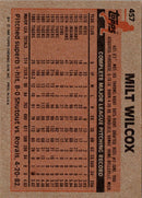 1983 Topps Milt Wilcox