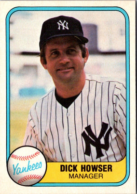1981 Fleer Dick Howser #84