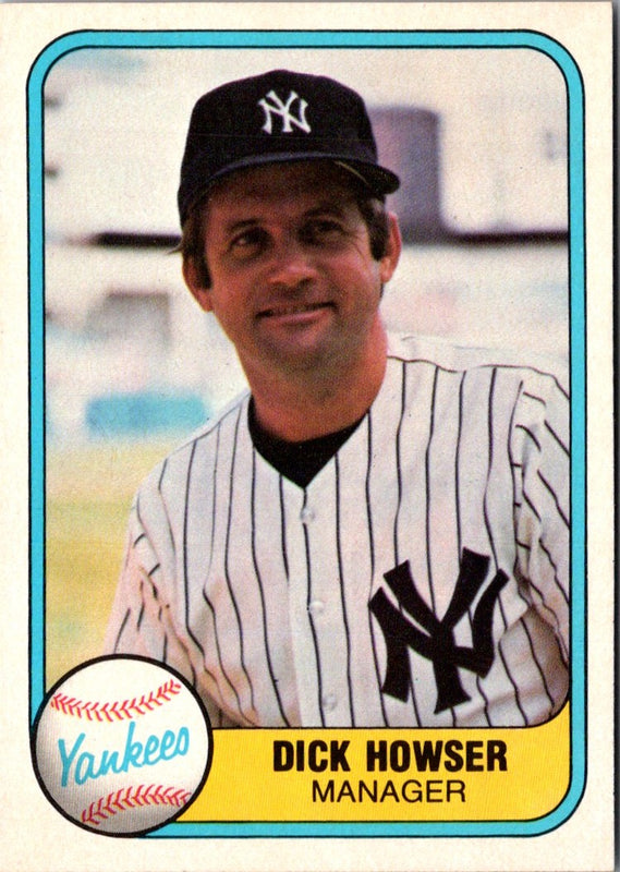1981 Fleer Dick Howser #84