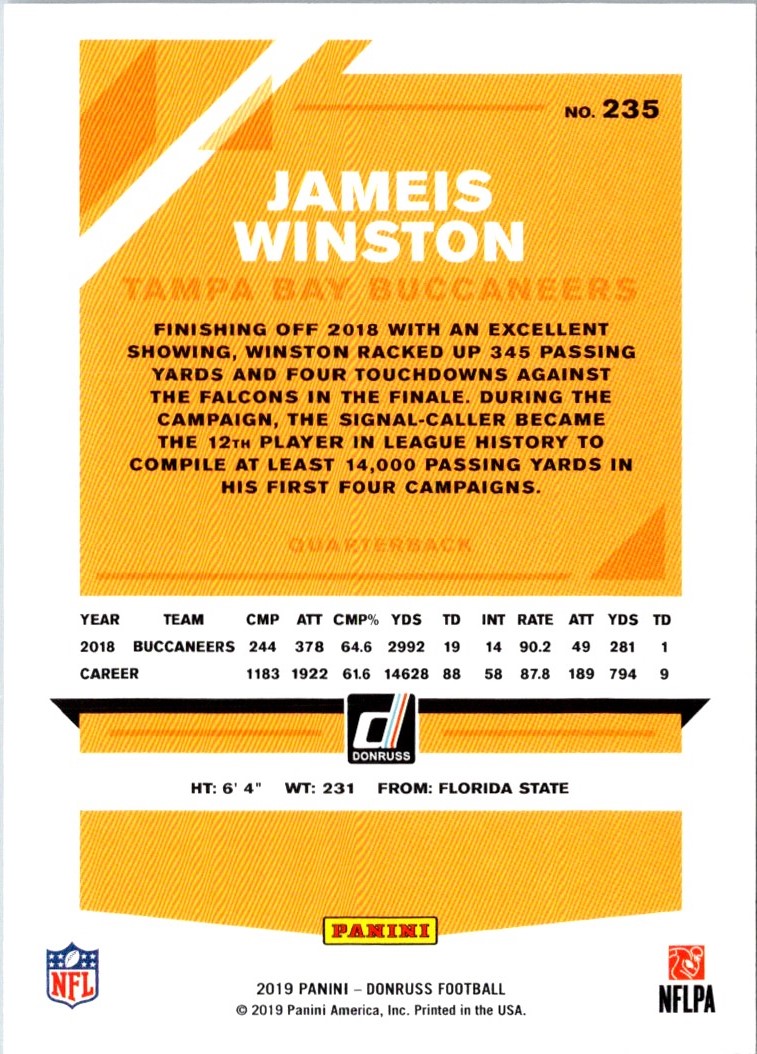 2019 Donruss Jameis Winston