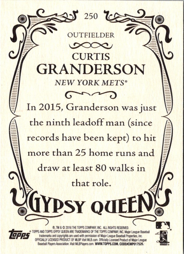 2016 Topps Gypsy Queen Curtis Granderson