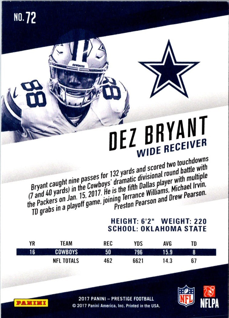 2017 Panini Prestige Dez Bryant