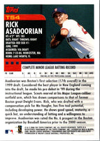 2000 Topps Chrome Traded & Rookies Rick Asadoorian #T54