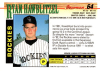 1993 Bowman Ryan Hawblitzel #64