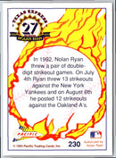 1993 Pacific Texas Express Multiple Strikeout Games