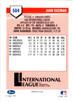 1991 Line Drive AAA Juan Guzman #504