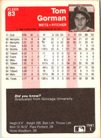 1985 Fleer Tom  Gorman #83
