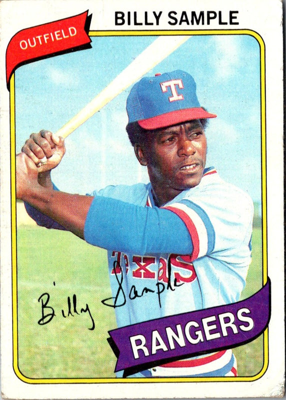 1980 Topps Billy Sample #458