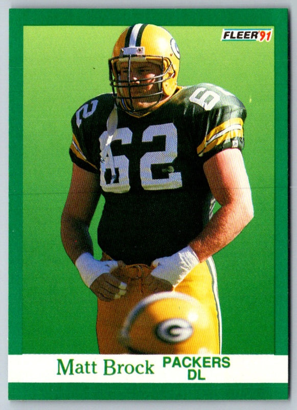1991 Fleer Matt Brock #249 Rookie