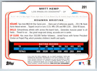 2014 Bowman Matt Kemp #201