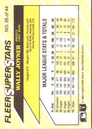 1989 Fleer SuperStars Wally Joyner