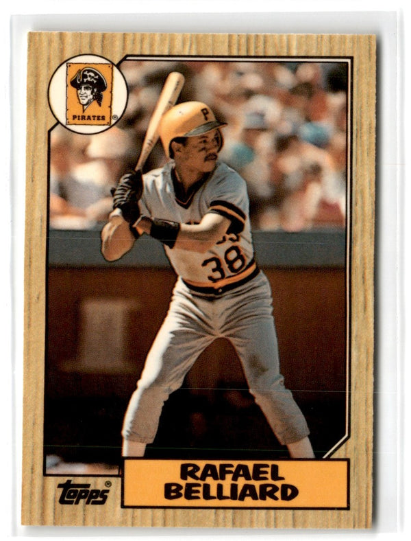 1987 Topps Tiffany Rafael Belliard #541 Rookie