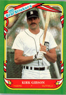 1987 Fleer Star Stickers Kirk Gibson