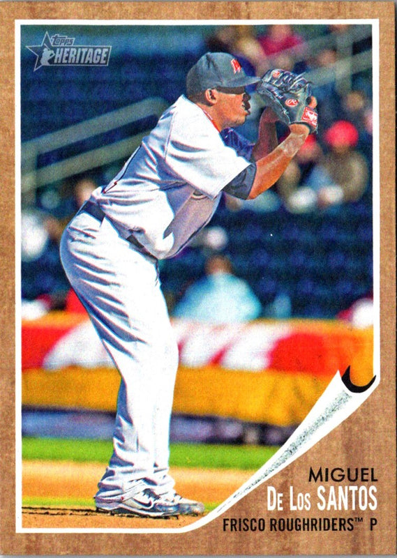 2011 Topps Heritage Minor League Miguel De Los Santos #99