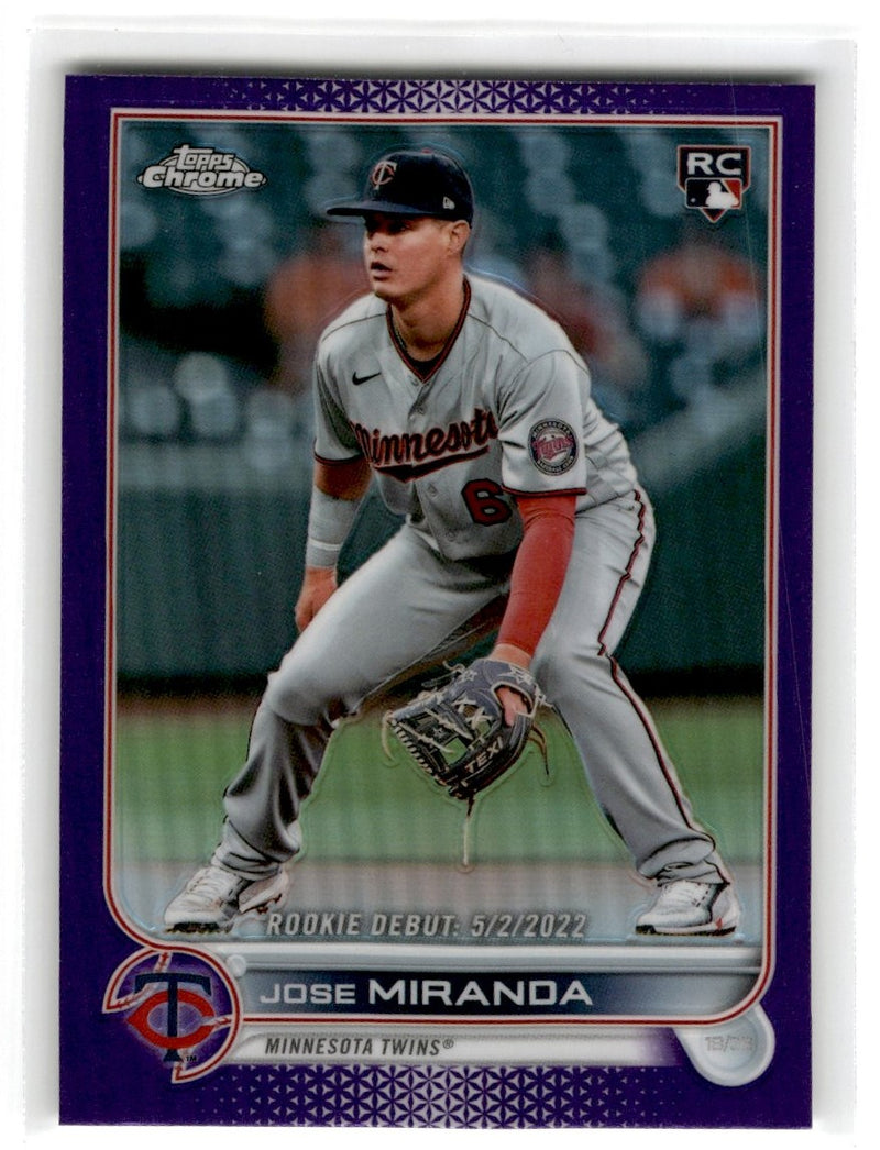 2022 Topps Chrome Update Jose Miranda