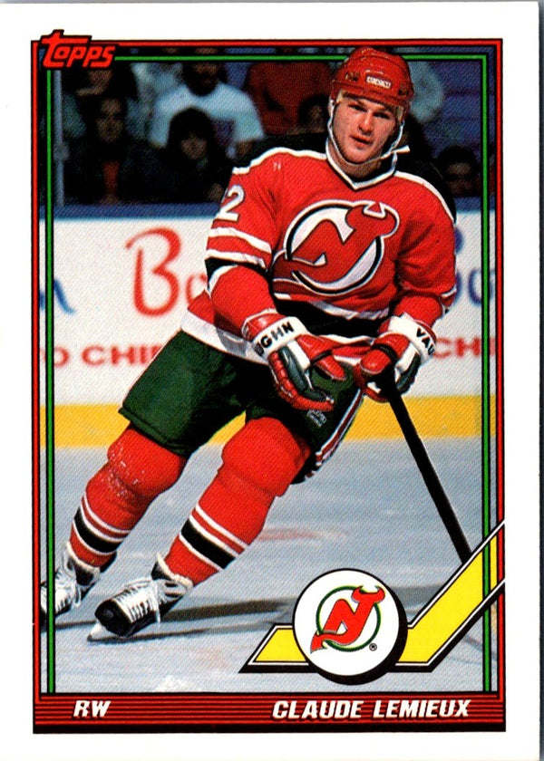 1991 Topps Claude Lemieux #394