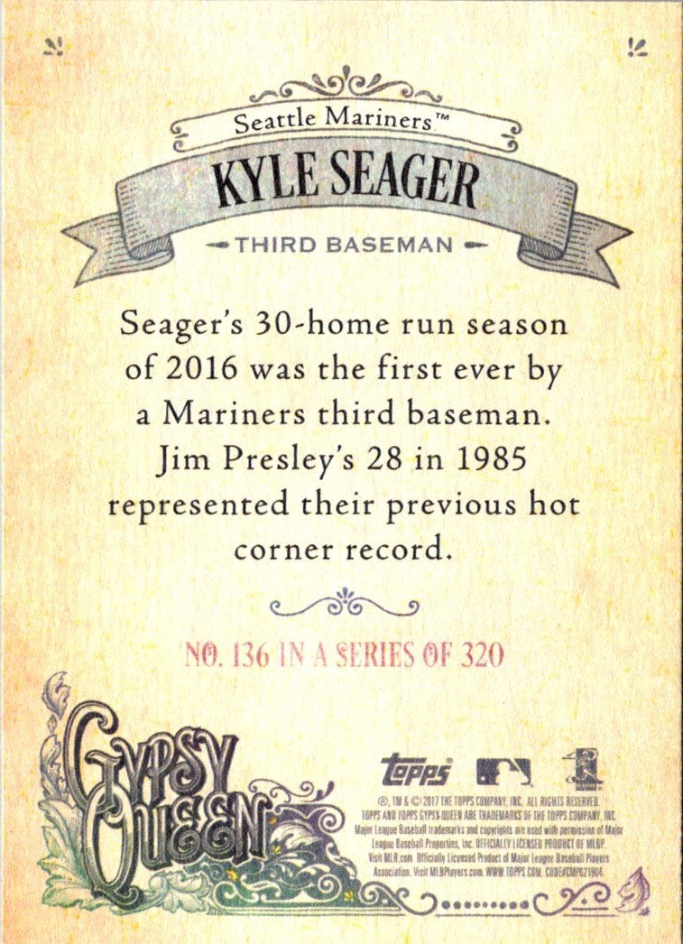 2017 Topps Gypsy Queen Kyle Seager