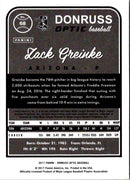 2017 Donruss Optic Zack Greinke