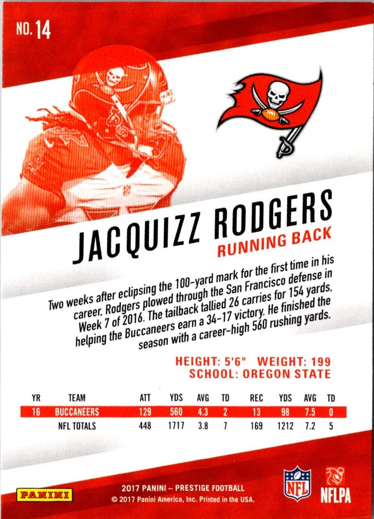 2017 Panini Prestige Jacquizz Rodgers