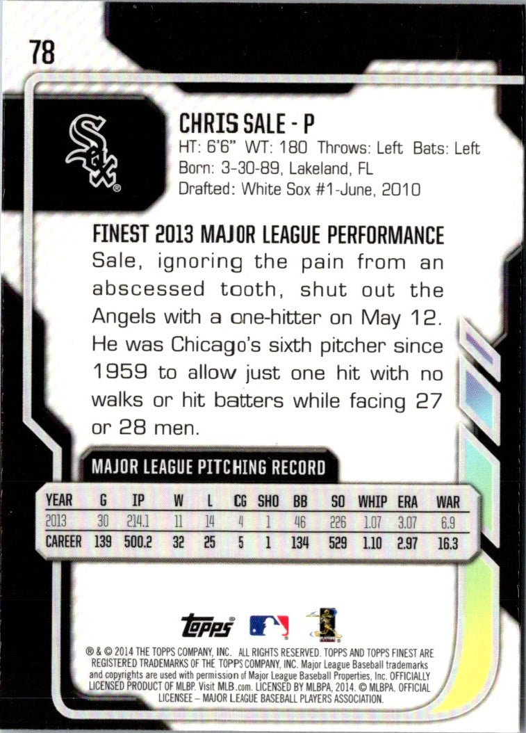 2014 Finest Chris Sale