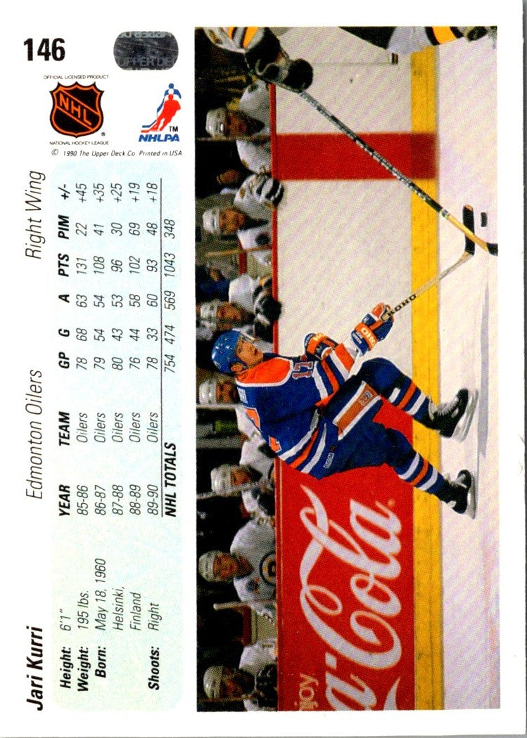 1990 Upper Deck Jari Kurri