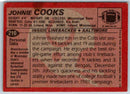 1983 Topps Johnie Cooks