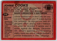 1983 Topps Johnie Cooks #210