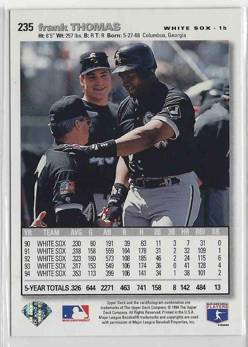 1991 Upper Deck Frank Thomas