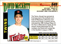 1993 Bowman David McCarty #649