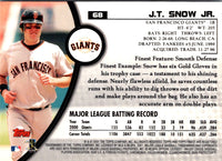 2001 Finest J.T. Snow #68