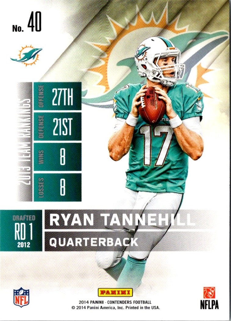 2014 Panini Contenders Ryan Tannehill