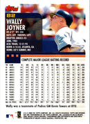 2000 Topps Opening Day Wally Joyner